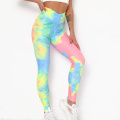 2020 Hot Sales Tie Die Leggings Fitness Push Up Up Uping Butt Butt Gym Leggings Sports Femmes Pantalons de yoga